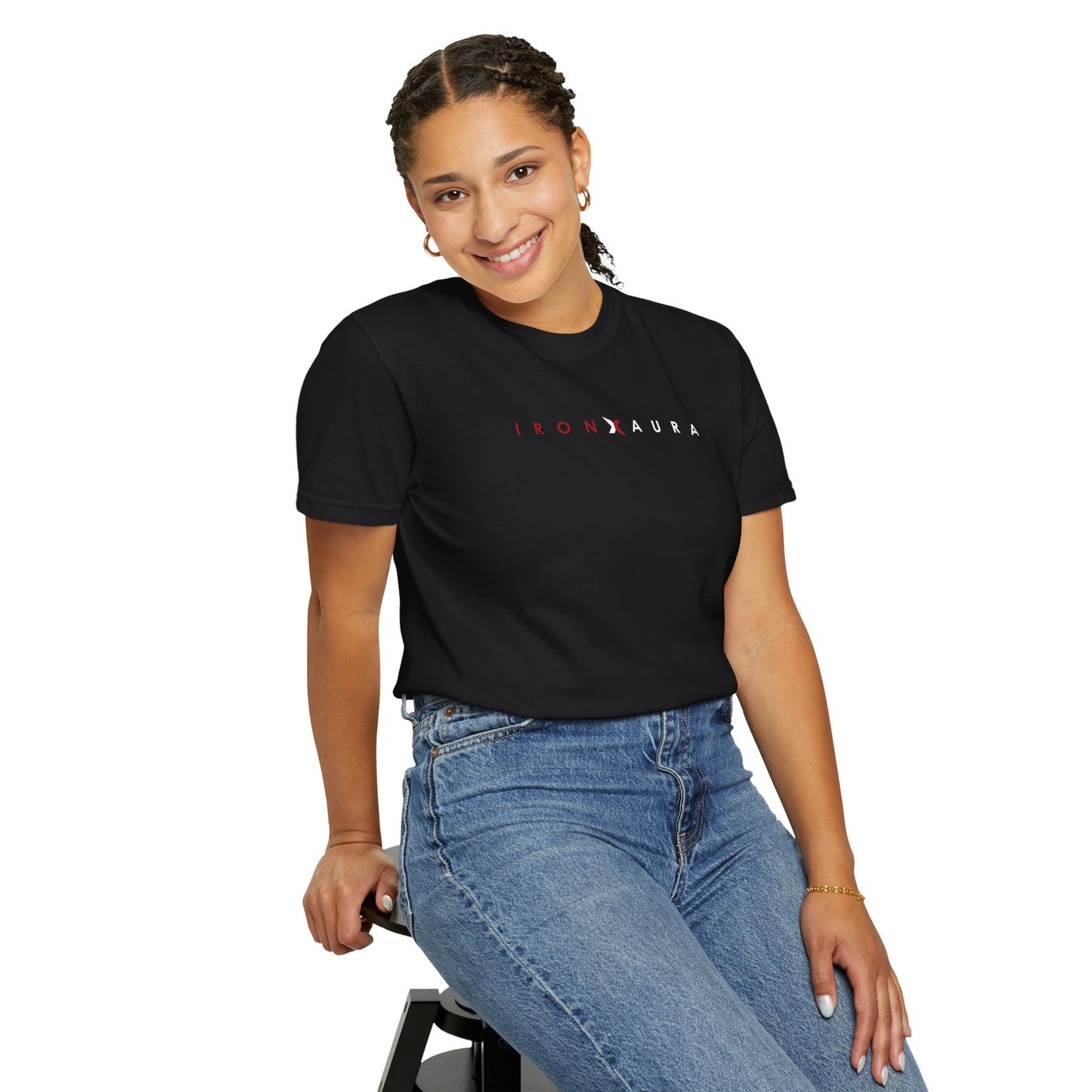 IronXAura Signature Unisex T‑Shirt – Garment‑Dyed Cotton Comfort