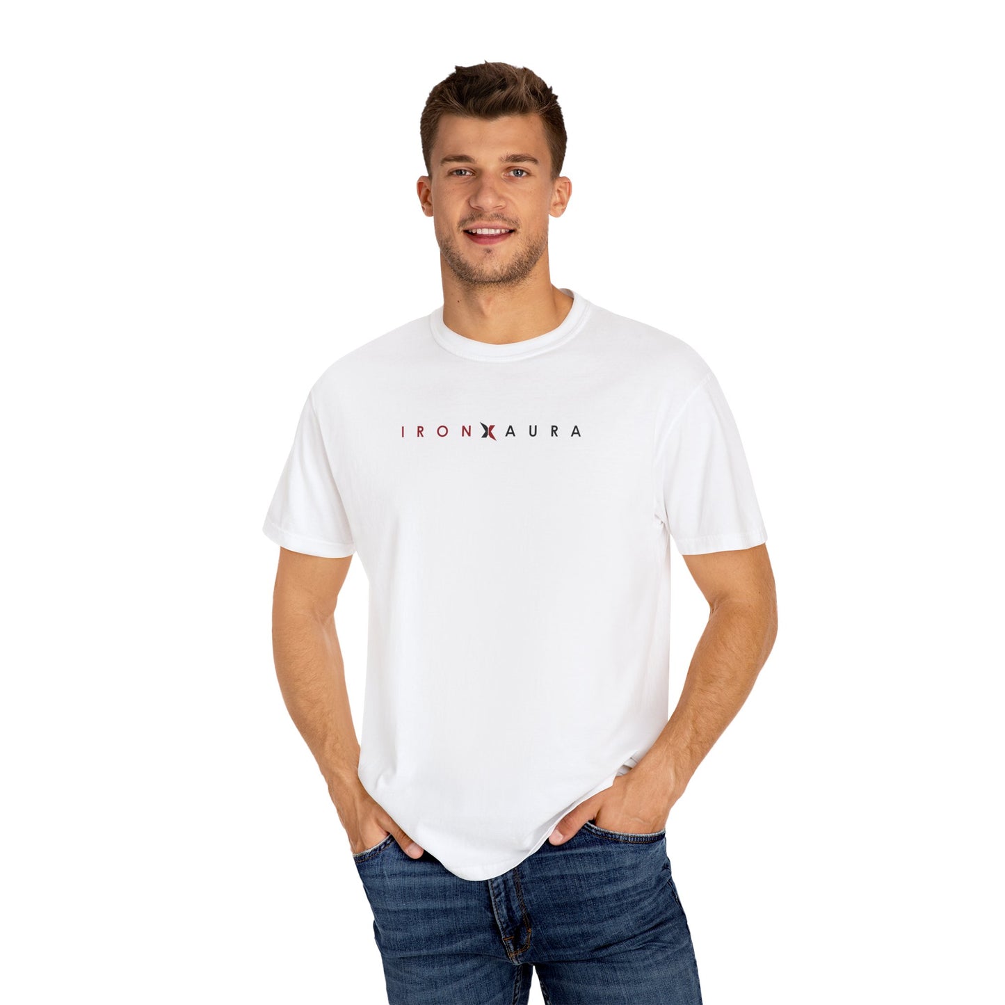 IronXAura Signature Unisex T‑Shirt – Garment‑Dyed Cotton Comfort