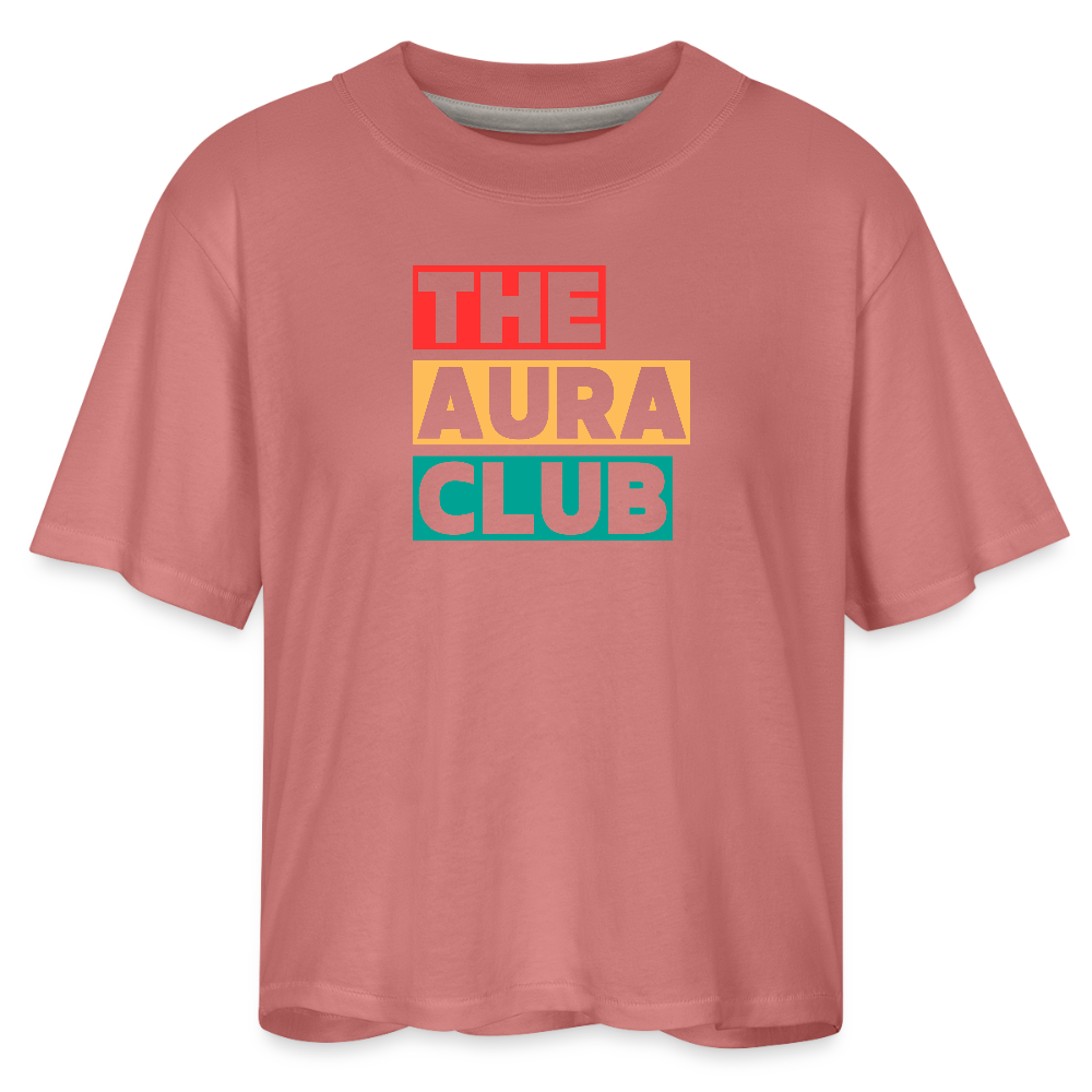 Women's Boxy Tee - mauve