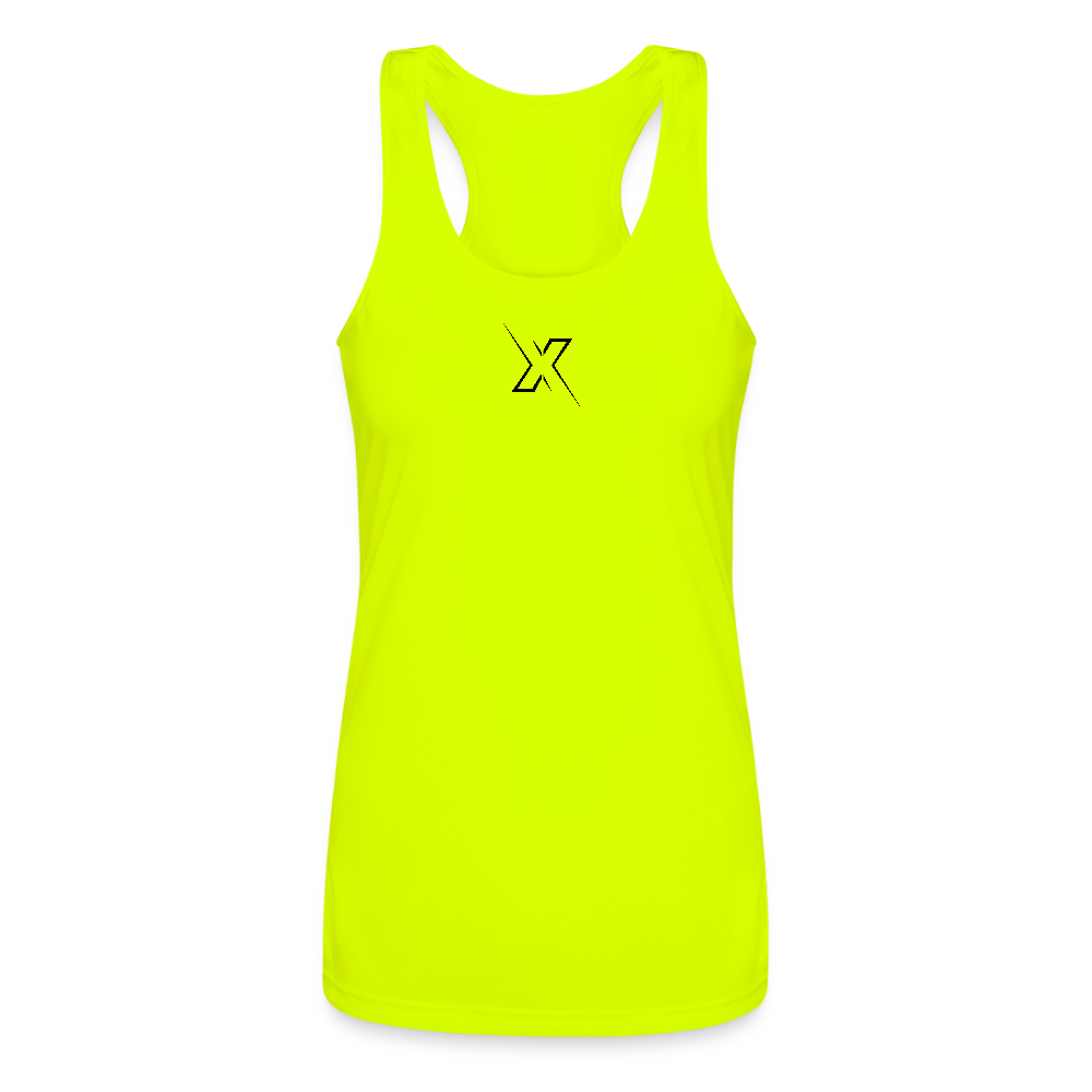 Women’s Performance Racerback Tank Top - neon yellow