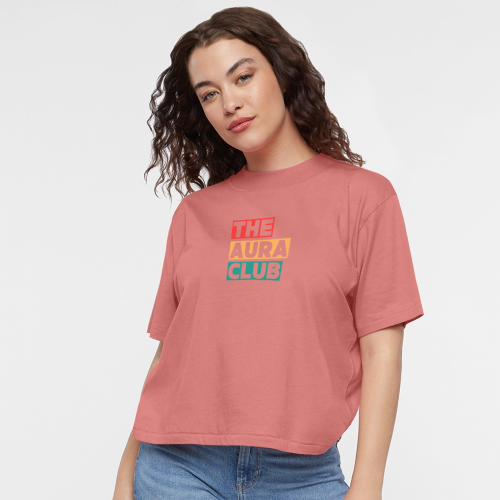 Women's Boxy Tee - mauve