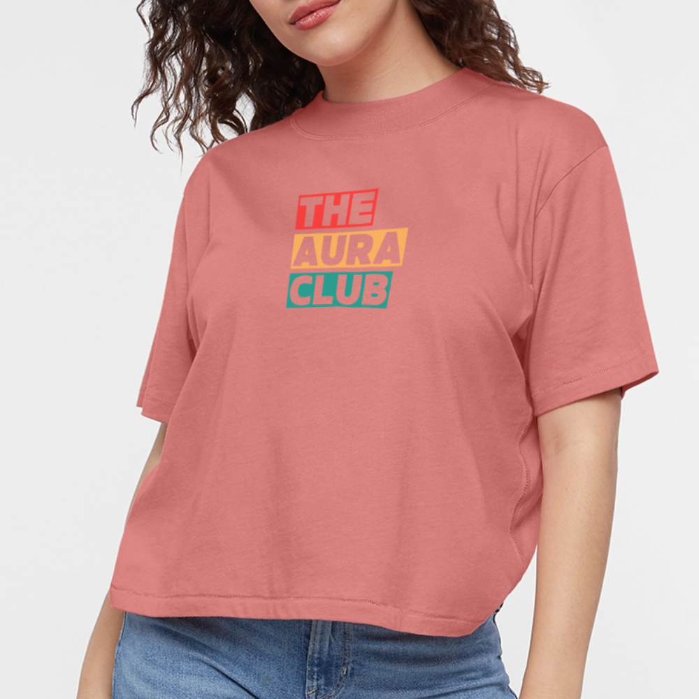 Women's Boxy Tee - mauve