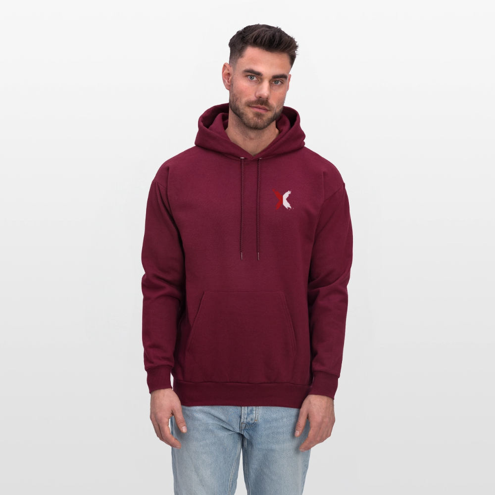 IronXAura Classic Hoodie - burgundy