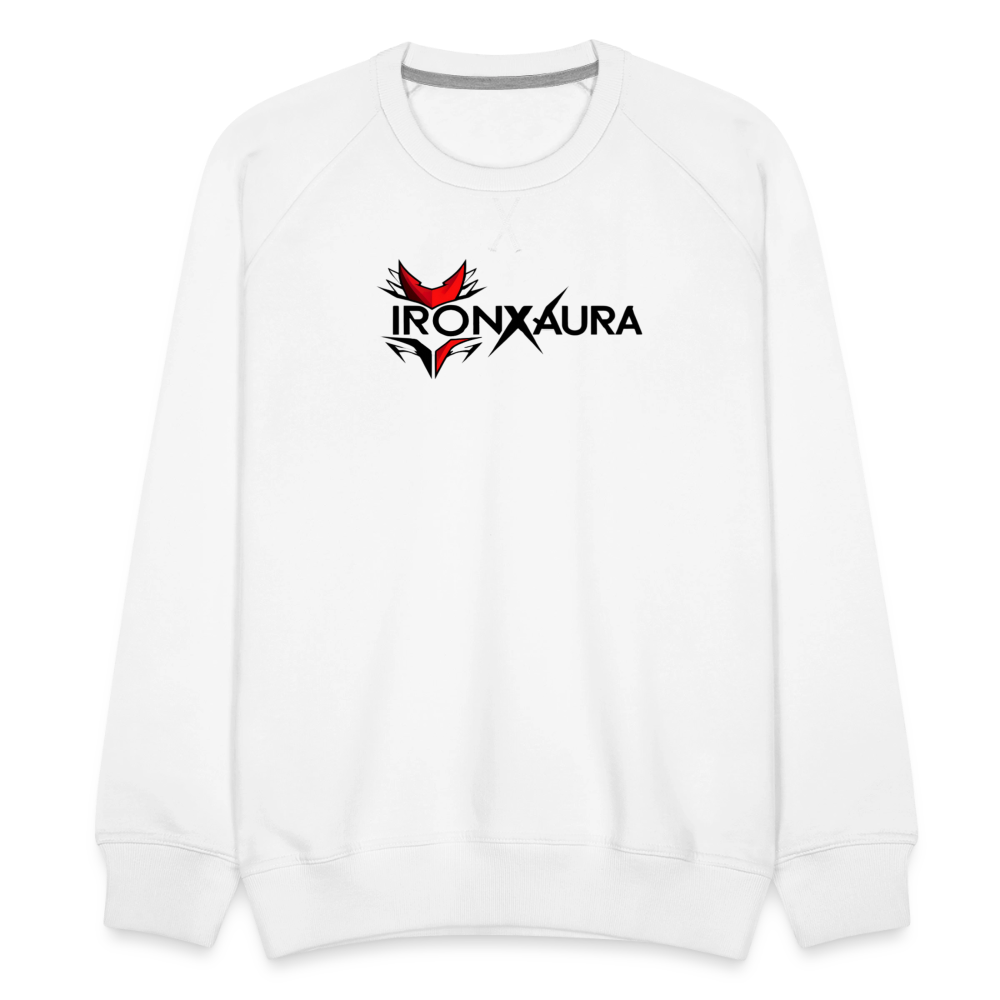 IronXAura EliteFit Men’s Premium Crewneck Sweatshirt - white