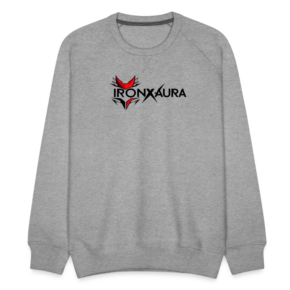 IronXAura EliteFit Men’s Premium Crewneck Sweatshirt - heather grey