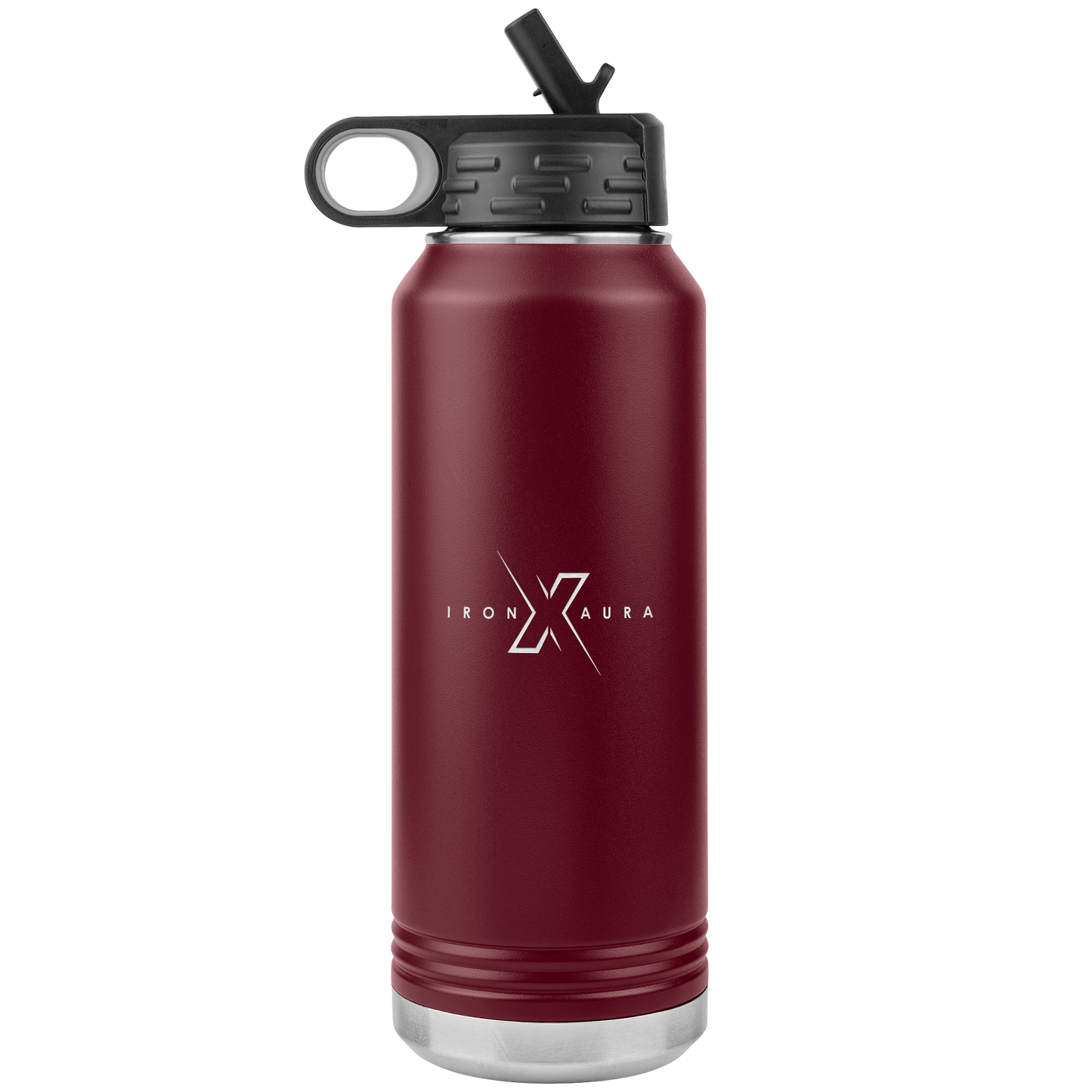 IronXAura_HydroCore_32oz_Insulated_Water_WB_Tumbler_Maroon_Mockup.png