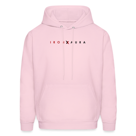 IronXAura HeritageCore Hoodie – Classic Midweight Fleece Pullover - pale pink