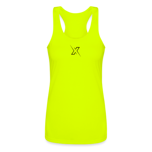 Women’s Performance Racerback Tank Top - neon yellow