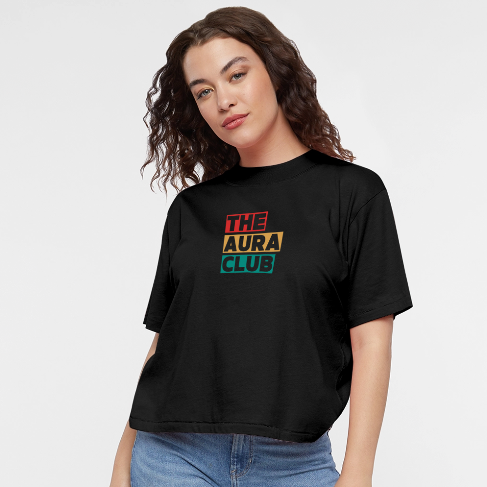 Women's Boxy Tee - black
