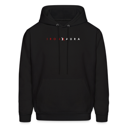 IronXAura CoreLayer Hoodie – Midweight Fleece Pullover with Eco-Friendly Blend - black