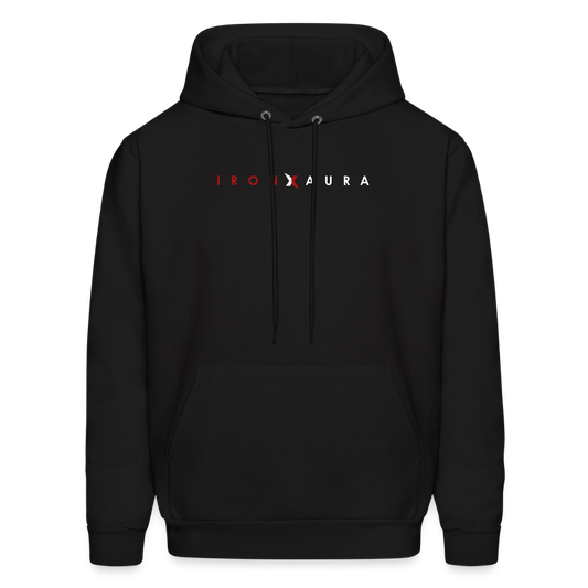 IronXAura CoreLayer Hoodie – Midweight Fleece Pullover with Eco-Friendly Blend - black