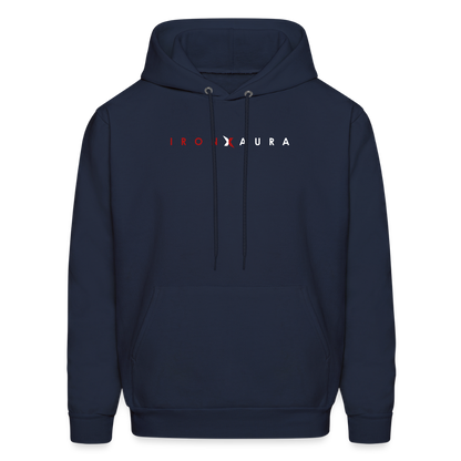 IronXAura CoreLayer Hoodie – Midweight Fleece Pullover with Eco-Friendly Blend - navy