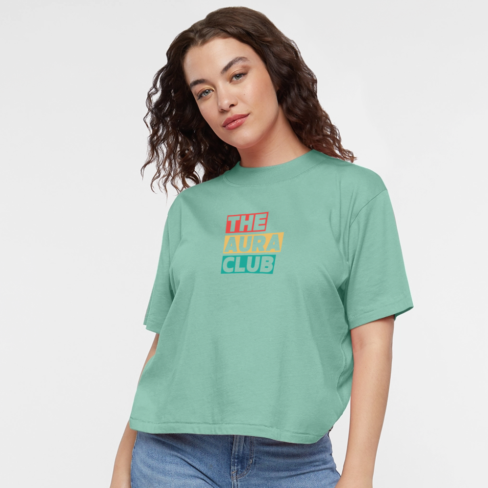 Women's Boxy Tee - saltwater