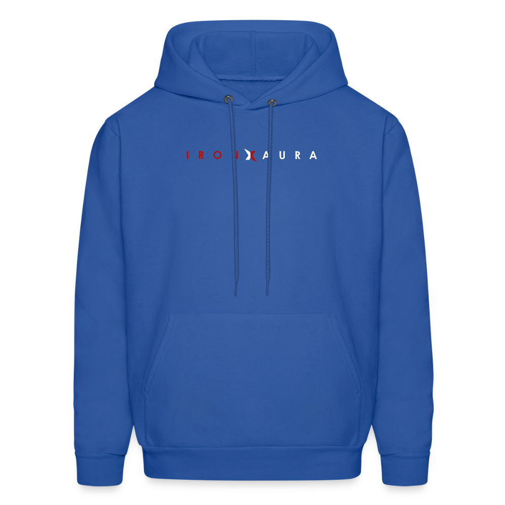 IronXAura CoreLayer Hoodie – Midweight Fleece Pullover with Eco-Friendly Blend - royal blue