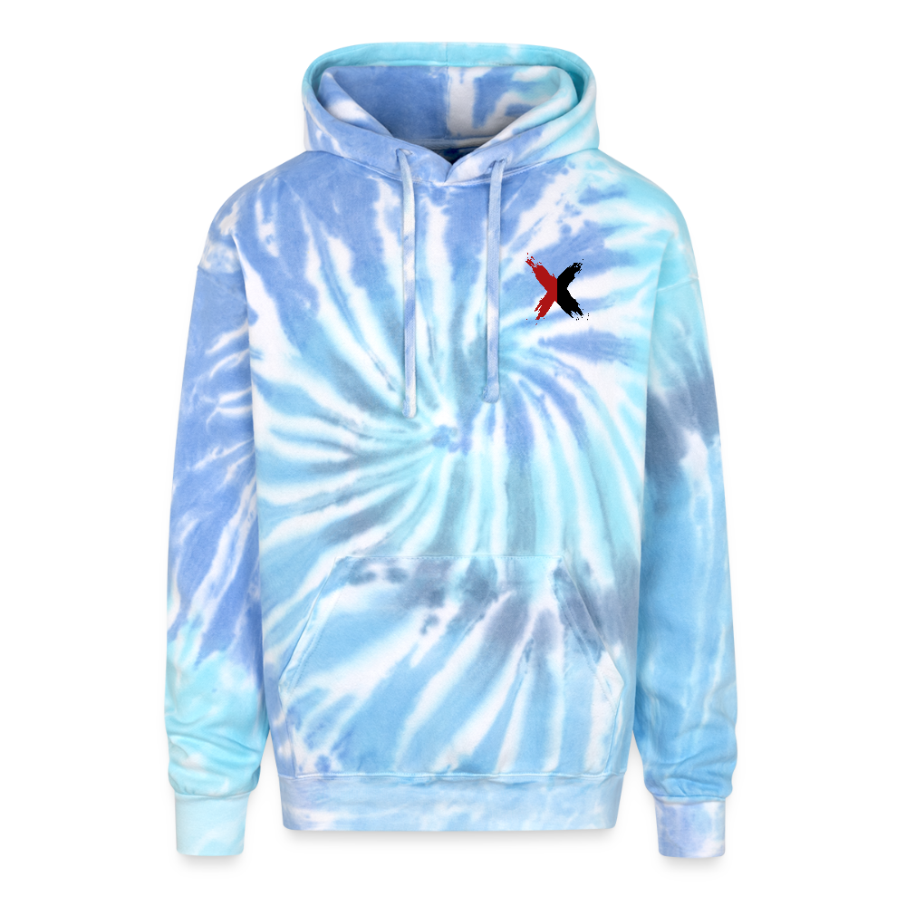 Adult Tie Dye Hoodie - blue lagoon