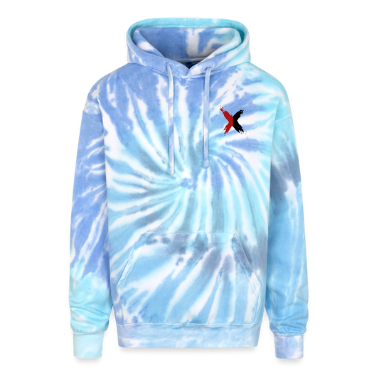 Adult Tie Dye Hoodie - blue lagoon