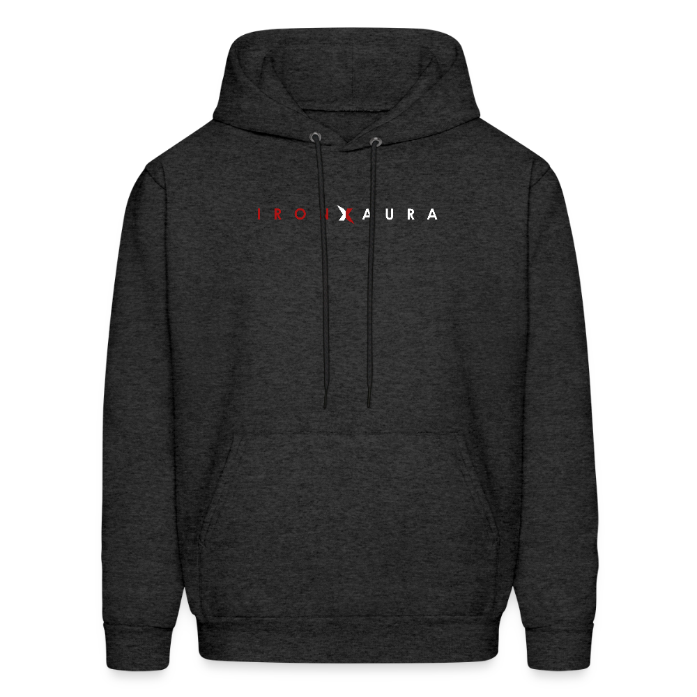 IronXAura CoreLayer Hoodie – Midweight Fleece Pullover with Eco-Friendly Blend - charcoal grey