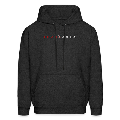 IronXAura CoreLayer Hoodie – Midweight Fleece Pullover with Eco-Friendly Blend - charcoal grey