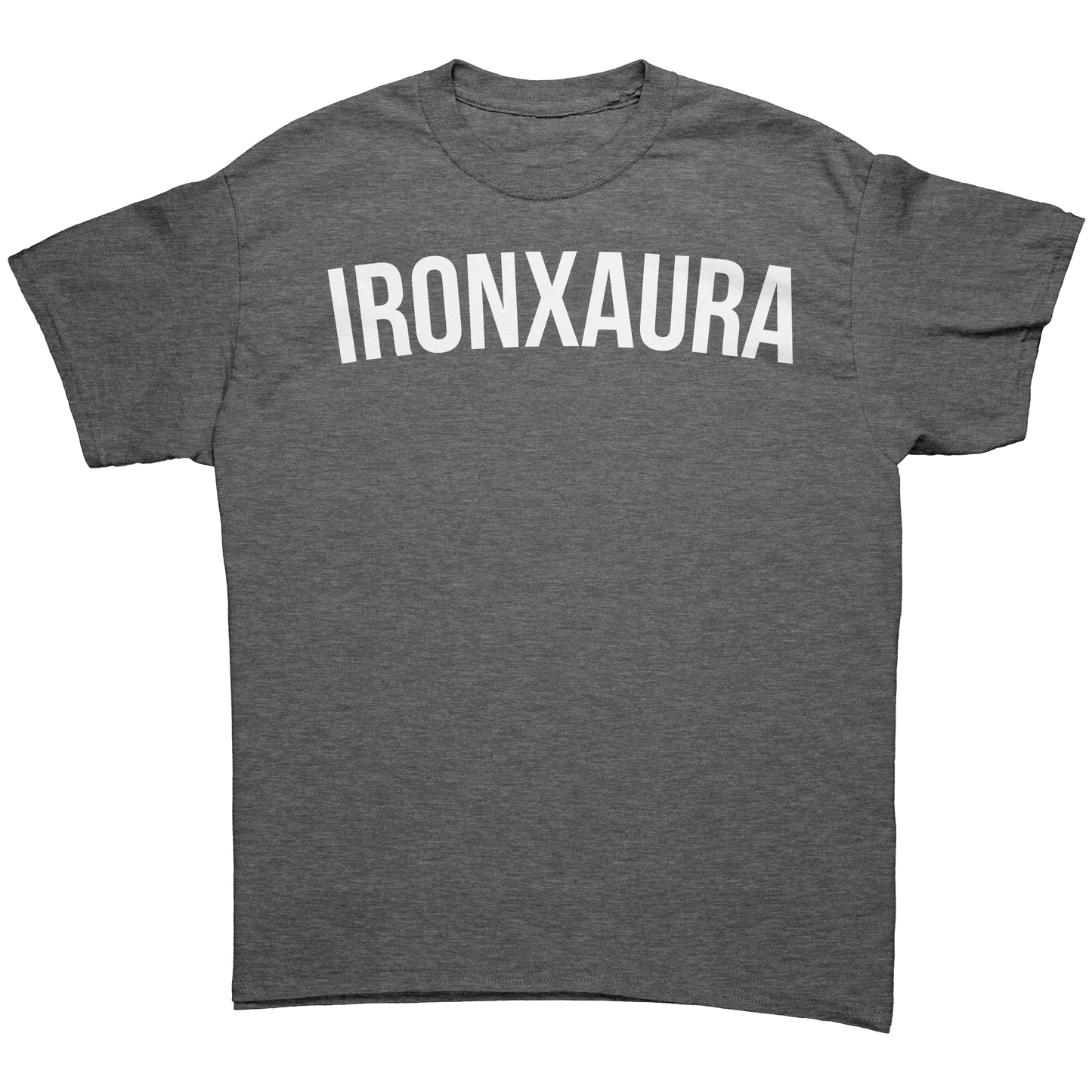 IronXAura_Classic_Fit_Cotton_T-Shirt_Graphite_Heather_Front_Mockup.png