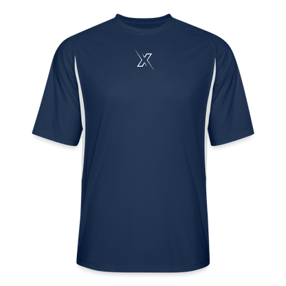 IronXAura EdgeTech ColorBlock Jersey - navy/white
