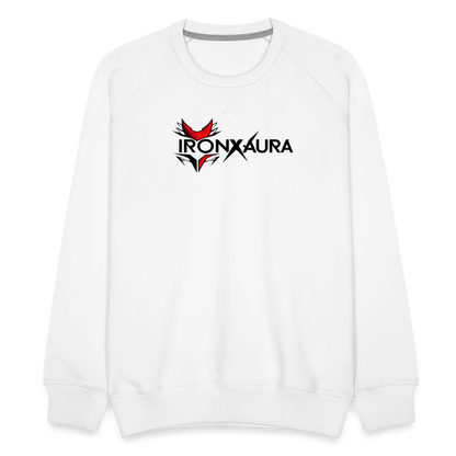 IronXAura EliteFit Men’s Premium Crewneck Sweatshirt - white