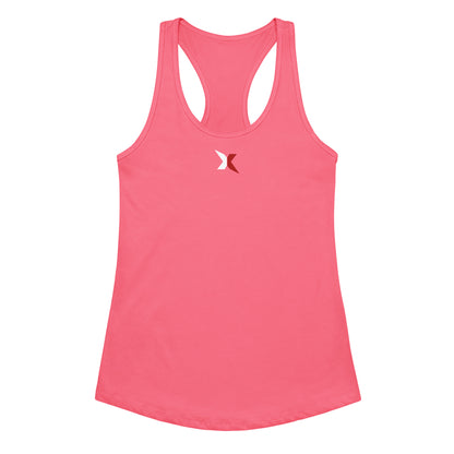 IronXAura Women’s Fitted Racerback Tank – Soft Cotton-Blend Comfort